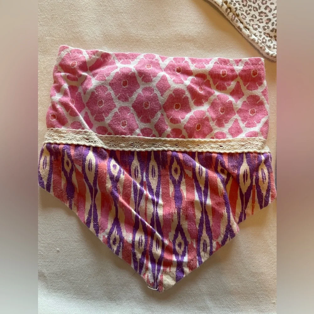Colorful Patterned Kids Bandana Bibs
